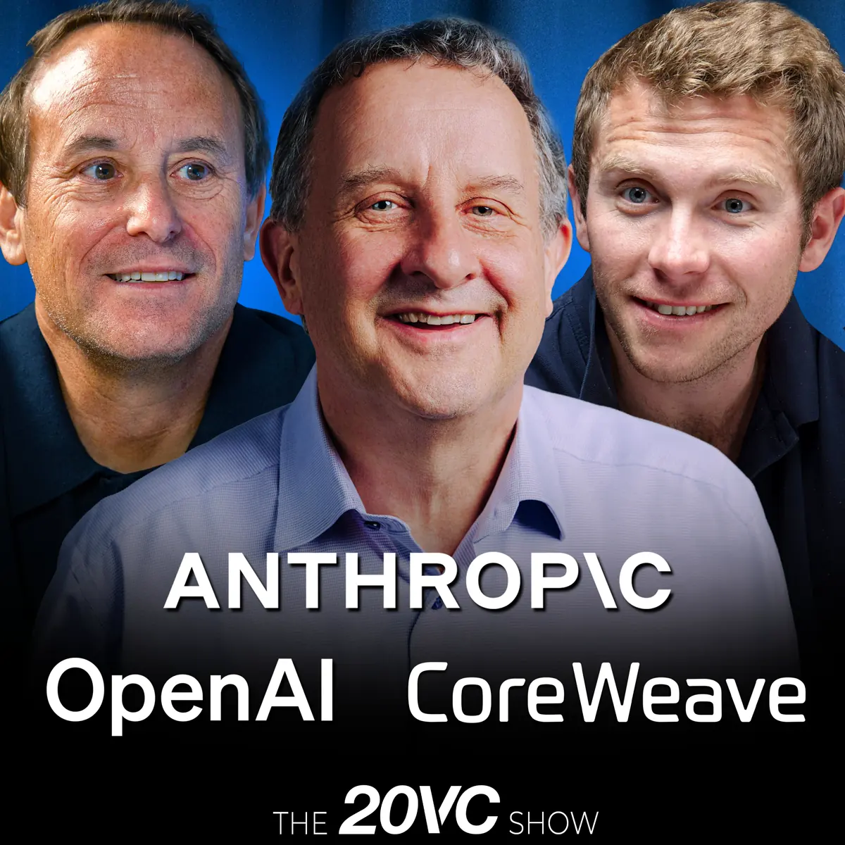 Folgenbild von 20VC mit Harry Stebbings, Rory O'Driscoll und Jason Lemkin zu Trillion or Bust, samt den Summen zu Anduril, Modal und Anthropic.